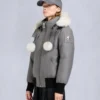 Chaqueta bomber con ribete de piel de oveja Debbie original Chaqueta bomber con ribete de piel de oveja Debbie original