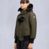 Chaqueta bomber con ribete de piel de oveja Debbie original Chaqueta bomber con ribete de piel de oveja Debbie original