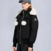 Chaqueta bomber con ribete de piel de oveja Debbie original Chaqueta bomber con ribete de piel de oveja Debbie original