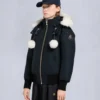 Chaqueta bomber con ribete de piel de oveja Debbie original Chaqueta bomber con ribete de piel de oveja Debbie original