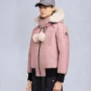 Chaqueta bomber con ribete de piel de oveja Debbie original Chaqueta bomber con ribete de piel de oveja Debbie original