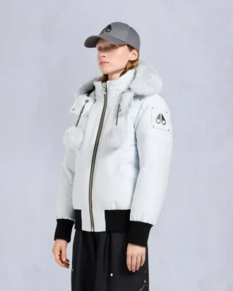 Chaqueta bomber con ribete de piel de oveja Debbie original