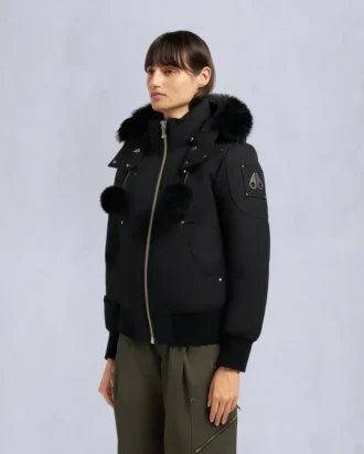 Chaqueta bomber con ribete de piel de oveja Debbie original