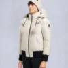 Chaqueta bomber con ribete de piel de oveja Debbie original Chaqueta bomber con ribete de piel de oveja Debbie original