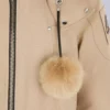 Chaqueta bomber con ribete de piel de oveja Debbie original Chaqueta bomber con ribete de piel de oveja Debbie original