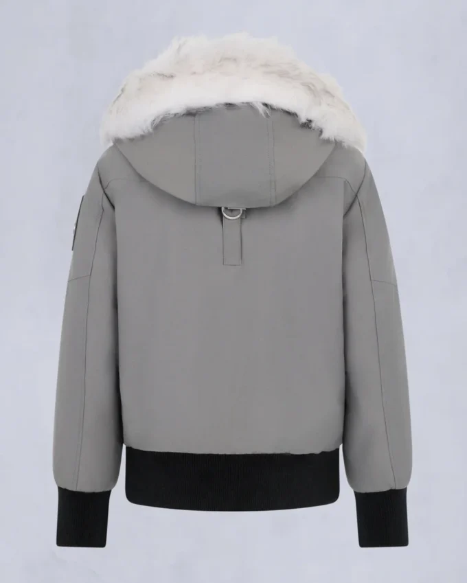 Chaqueta bomber con ribete de piel de oveja Debbie original Chaqueta bomber con ribete de piel de oveja Debbie original