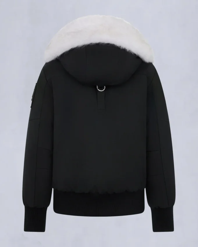 Chaqueta bomber con ribete de piel de oveja Debbie original Chaqueta bomber con ribete de piel de oveja Debbie original