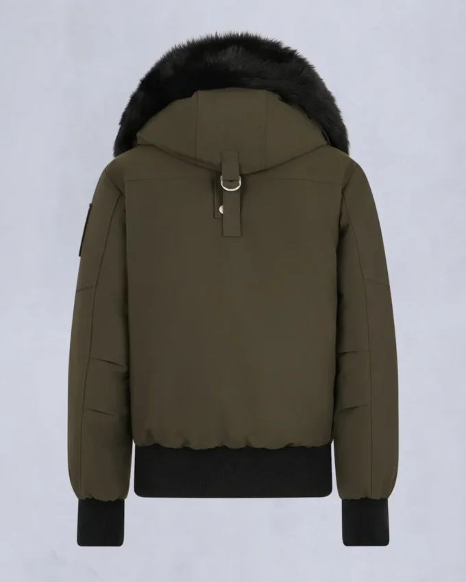 Chaqueta bomber con ribete de piel de oveja Debbie original Chaqueta bomber con ribete de piel de oveja Debbie original