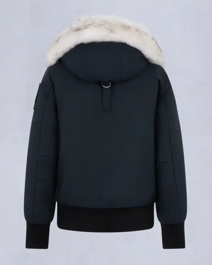 Chaqueta bomber con ribete de piel de oveja Debbie original Chaqueta bomber con ribete de piel de oveja Debbie original