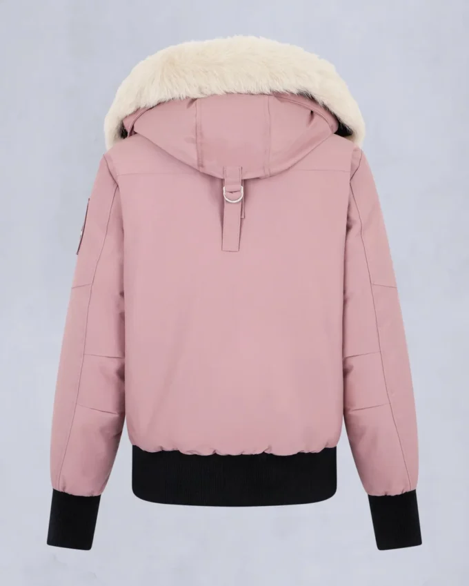Chaqueta bomber con ribete de piel de oveja Debbie original Chaqueta bomber con ribete de piel de oveja Debbie original