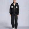 Chaqueta bomber con ribete de piel de oveja Debbie original Chaqueta bomber con ribete de piel de oveja Debbie original