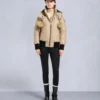 Chaqueta bomber con ribete de piel de oveja Debbie original Chaqueta bomber con ribete de piel de oveja Debbie original