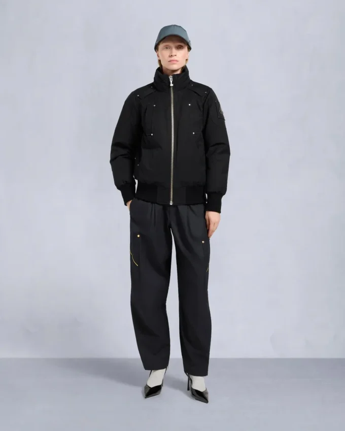 Chaqueta bomber con ribete de piel de oveja Debbie original Chaqueta bomber con ribete de piel de oveja Debbie original