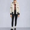 Chaqueta bomber con ribete de piel de oveja Debbie original Chaqueta bomber con ribete de piel de oveja Debbie original