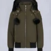 Chaqueta bomber con ribete de piel de oveja Debbie original Chaqueta bomber con ribete de piel de oveja Debbie original