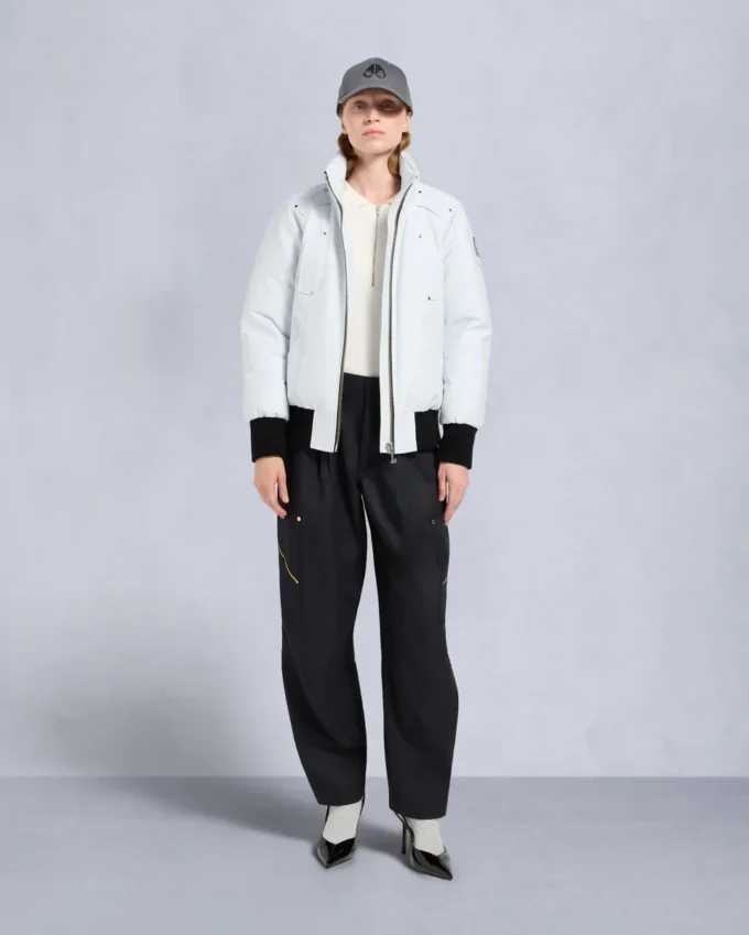 Chaqueta bomber con ribete de piel de oveja Debbie original Chaqueta bomber con ribete de piel de oveja Debbie original