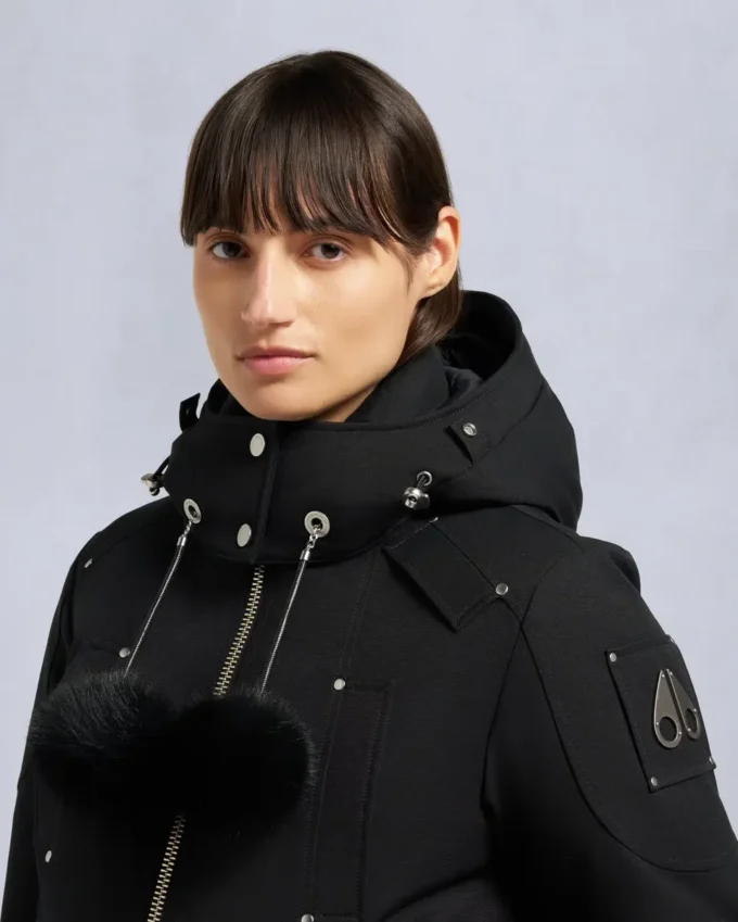 Chaqueta bomber con ribete de piel de oveja Debbie original Chaqueta bomber con ribete de piel de oveja Debbie original