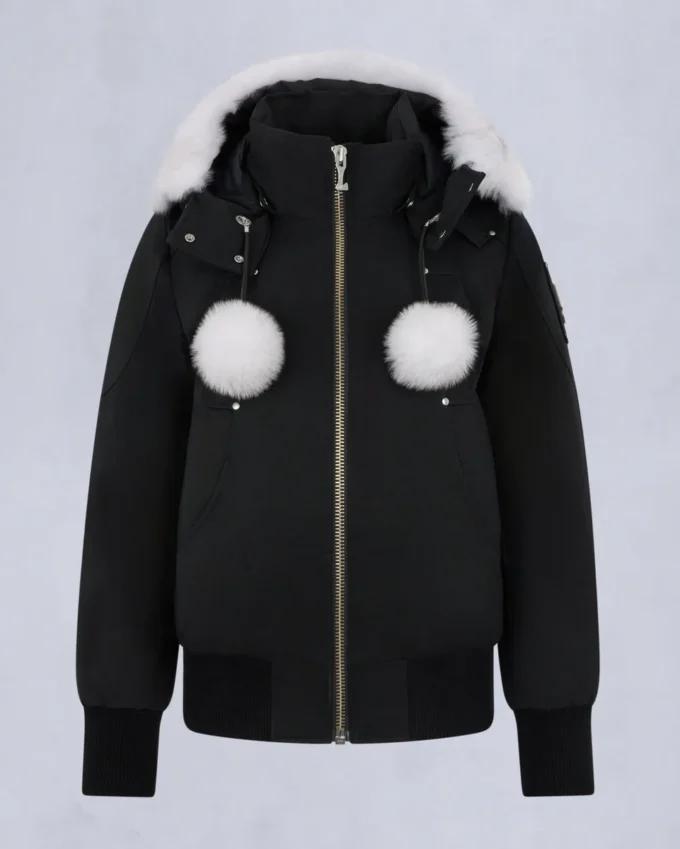 Chaqueta bomber con ribete de piel de oveja Debbie original Chaqueta bomber con ribete de piel de oveja Debbie original