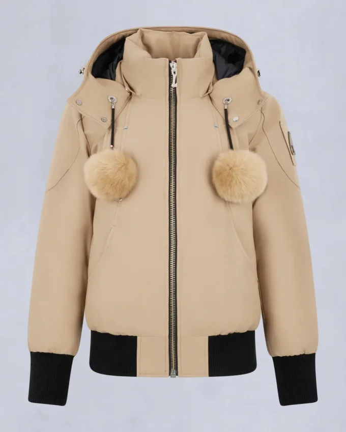 Chaqueta bomber con ribete de piel de oveja Debbie original Chaqueta bomber con ribete de piel de oveja Debbie original