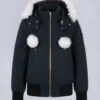 Chaqueta bomber con ribete de piel de oveja Debbie original Chaqueta bomber con ribete de piel de oveja Debbie original