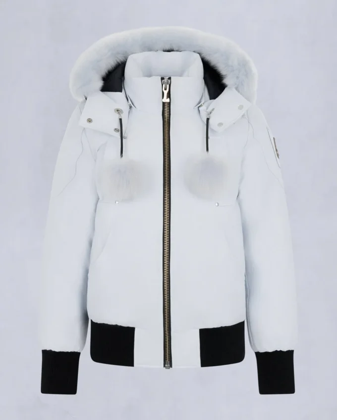 Chaqueta bomber con ribete de piel de oveja Debbie original Chaqueta bomber con ribete de piel de oveja Debbie original