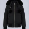 Chaqueta bomber con ribete de piel de oveja Debbie original Chaqueta bomber con ribete de piel de oveja Debbie original