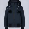 Chaqueta bomber con ribete de piel de oveja Debbie original Chaqueta bomber con ribete de piel de oveja Debbie original