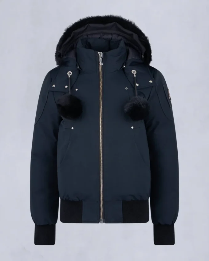 Chaqueta bomber con ribete de piel de oveja Debbie original Chaqueta bomber con ribete de piel de oveja Debbie original