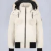 Chaqueta bomber con ribete de piel de oveja Debbie original Chaqueta bomber con ribete de piel de oveja Debbie original