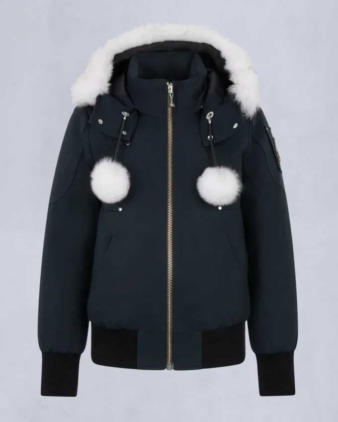 Chaqueta bomber con ribete de piel de oveja Debbie original Chaqueta bomber con ribete de piel de oveja Debbie original