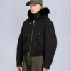 Chaqueta bomber con ribete de piel de oveja Logan de la serie Gold Chaqueta bomber con ribete de piel de oveja Logan de la serie Gold