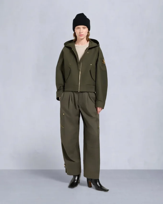 Chaqueta bomber con ribete de piel de oveja Logan de la serie Gold Chaqueta bomber con ribete de piel de oveja Logan de la serie Gold