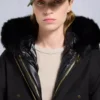 Chaqueta bomber con ribete de piel de oveja Logan de la serie Gold Chaqueta bomber con ribete de piel de oveja Logan de la serie Gold