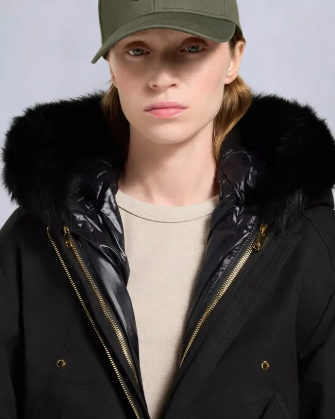 Chaqueta bomber con ribete de piel de oveja Logan de la serie Gold Chaqueta bomber con ribete de piel de oveja Logan de la serie Gold