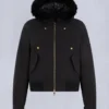 Chaqueta bomber con ribete de piel de oveja Logan de la serie Gold Chaqueta bomber con ribete de piel de oveja Logan de la serie Gold