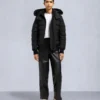 Chaqueta bomber con ribete de piel de oveja Onyx Ladriere Chaqueta bomber con ribete de piel de oveja Onyx Ladriere