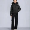 Chaqueta bomber con ribete de piel de oveja Onyx Ladriere Chaqueta bomber con ribete de piel de oveja Onyx Ladriere