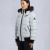 Chaqueta bomber con ribete de piel de oveja Onyx Ladriere Chaqueta bomber con ribete de piel de oveja Onyx Ladriere