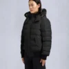Chaqueta bomber con ribete de piel de oveja Onyx Ladriere Chaqueta bomber con ribete de piel de oveja Onyx Ladriere