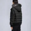 Chaqueta bomber con ribete de piel de oveja Onyx Ladriere Chaqueta bomber con ribete de piel de oveja Onyx Ladriere
