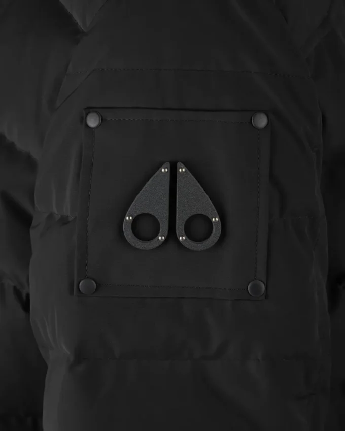 Chaqueta bomber con ribete de piel de oveja Onyx Ladriere Chaqueta bomber con ribete de piel de oveja Onyx Ladriere