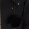 Chaqueta bomber con ribete de piel de oveja Sainte Flavie Original de la serie Gold Chaqueta bomber con ribete de piel de oveja Sainte Flavie Original de la serie Gold