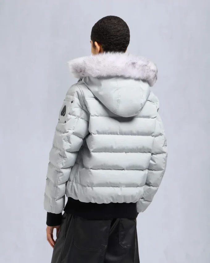 Chaqueta bomber de piel de oveja Onyx Ladriere Chaqueta bomber de piel de oveja Onyx Ladriere