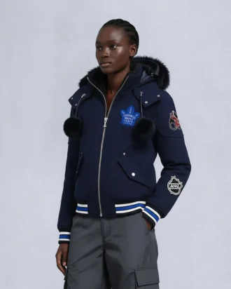 Chaqueta bomber NHL X Moose Knuckles Maple Leafs