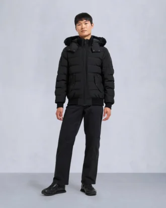 Chaqueta bomber Onyx Scotchtown con ribete de piel de oveja