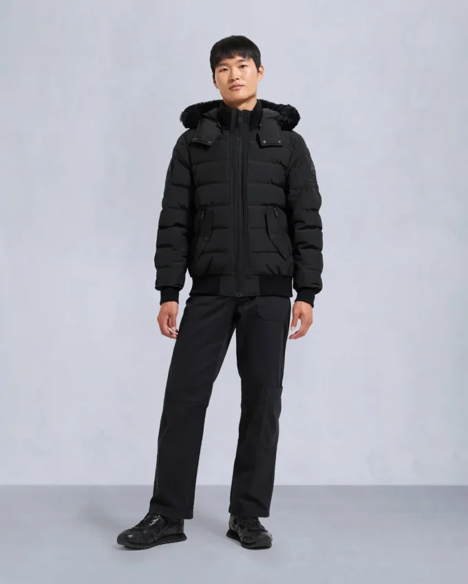 Chaqueta bomber Onyx Scotchtown con ribete de piel de oveja Chaqueta bomber Onyx Scotchtown con ribete de piel de oveja