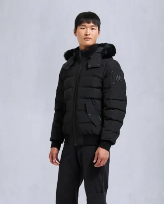 Chaqueta bomber Onyx Scotchtown con ribete de piel de oveja