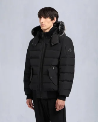 Chaqueta bomber Onyx Scotchtown con ribete de piel de oveja