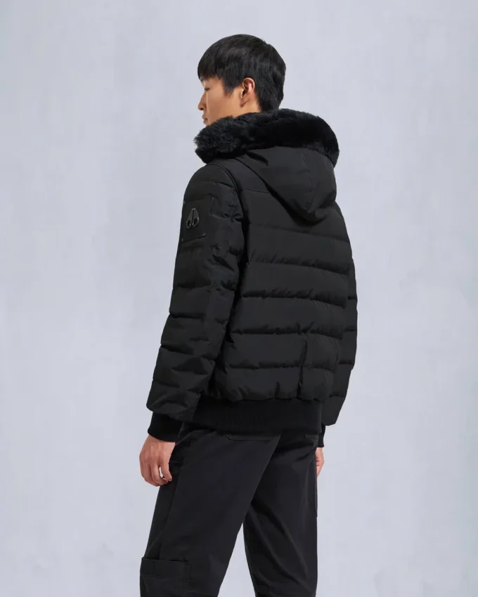 Chaqueta bomber Onyx Scotchtown con ribete de piel de oveja Chaqueta bomber Onyx Scotchtown con ribete de piel de oveja