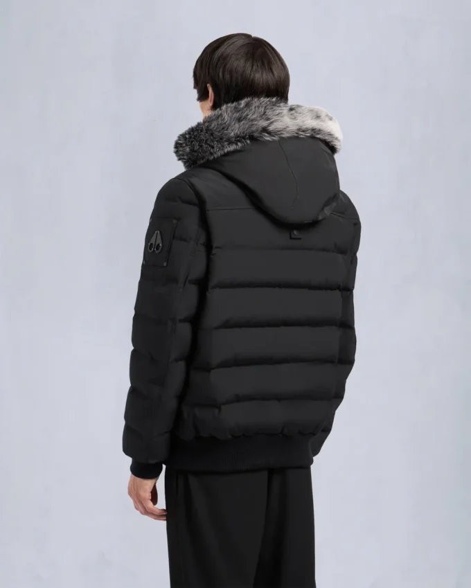 Chaqueta bomber Onyx Scotchtown con ribete de piel de oveja Chaqueta bomber Onyx Scotchtown con ribete de piel de oveja